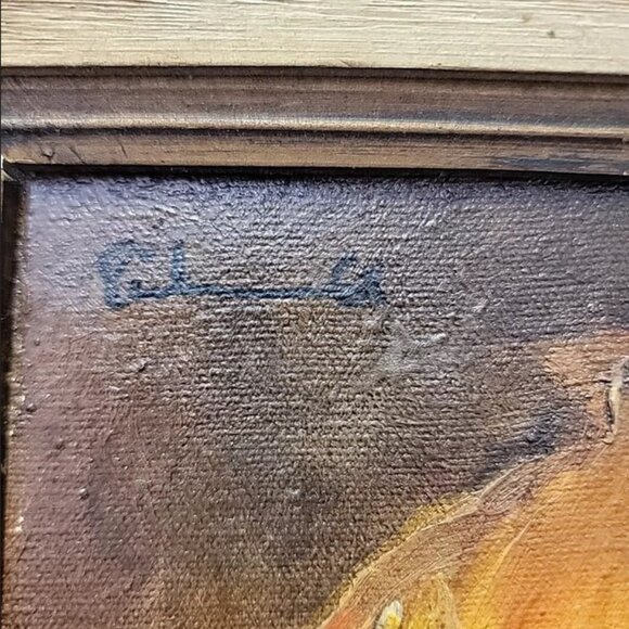 Gerald Richman Mid Century Clown Painting on canvas - Picture 10 of 12